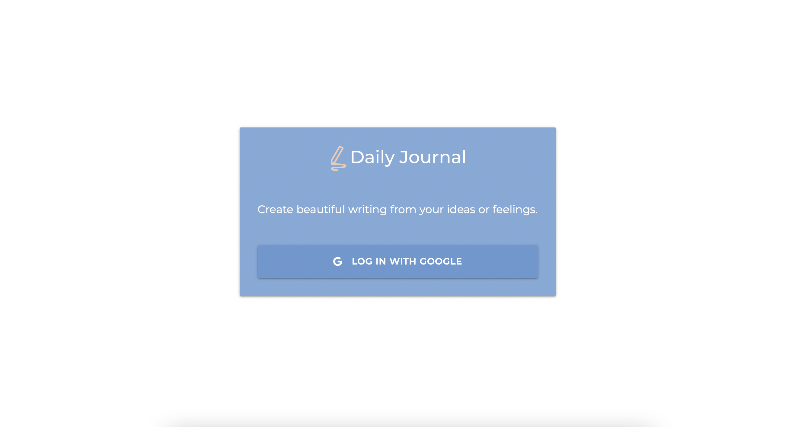 Daily Journals login page